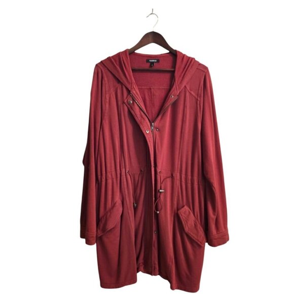 Torrid Rust Utility Jacket with Hood - Picture 2 of 11